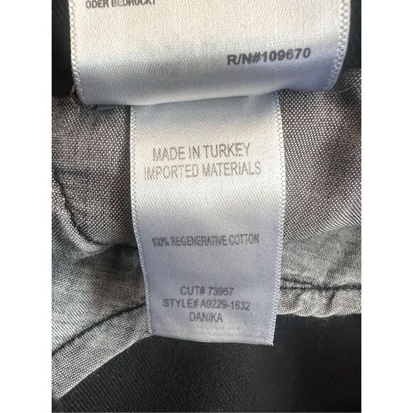 Agolde Women's Black Balloon Pleated High Rise Danika Chino Pants Size 30 NWOT - Picture 11 of 11